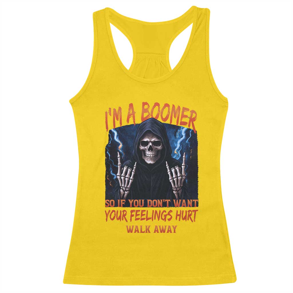 Baby Boomers Sarcastic Racerback Tank Top If You Dont Want Feelings Hurt Gift - Wonder Print Shop