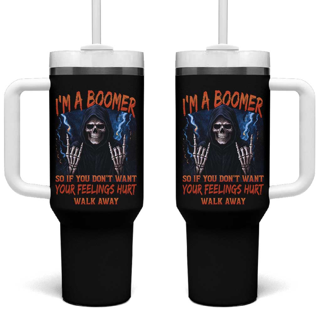 Baby Boomers Sarcastic Tumbler With Handle If You Dont Want Feelings Hurt Gift