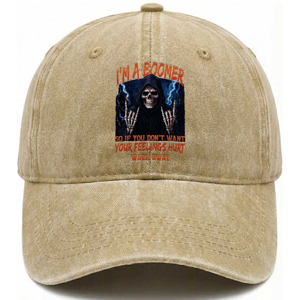 Baby Boomers Sarcastic Washed Cotton Baseball Cap If You Dont Want Feelings Hurt Gift