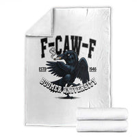 F Caw F Throw Blanket Baby Boomer University Funny Gift - Wonder Print Shop