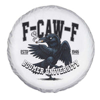 F Caw F Spare Tire Cover Baby Boomer University Funny Gift - Wonder Print Shop