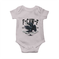 F Caw F Baby Onesie Baby Boomer University Funny Gift - Wonder Print Shop