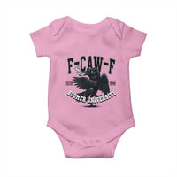 F Caw F Baby Onesie Baby Boomer University Funny Gift - Wonder Print Shop