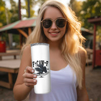 F Caw F Skinny Tumbler Baby Boomer University Funny Gift