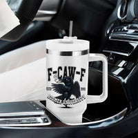 F Caw F Tumbler With Handle Baby Boomer University Funny Gift