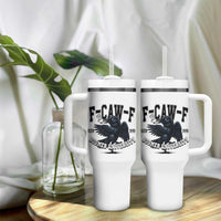 F Caw F Tumbler With Handle Baby Boomer University Funny Gift