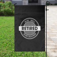 Funny Retired Baby Boomer Generation Gift Garden Flag - Wonder Print Shop