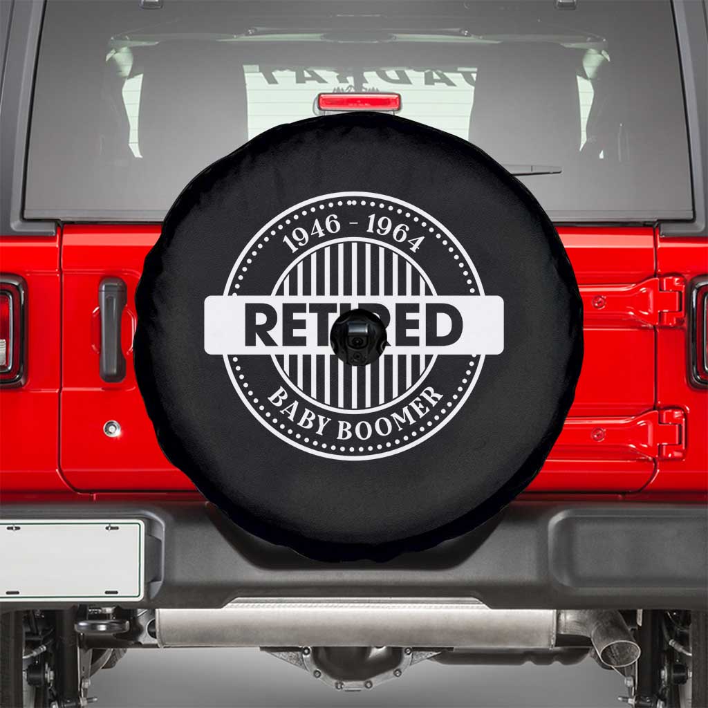 Funny Retired Baby Boomer Generation Gift Spare Tire Cover - Wonder Print Shop