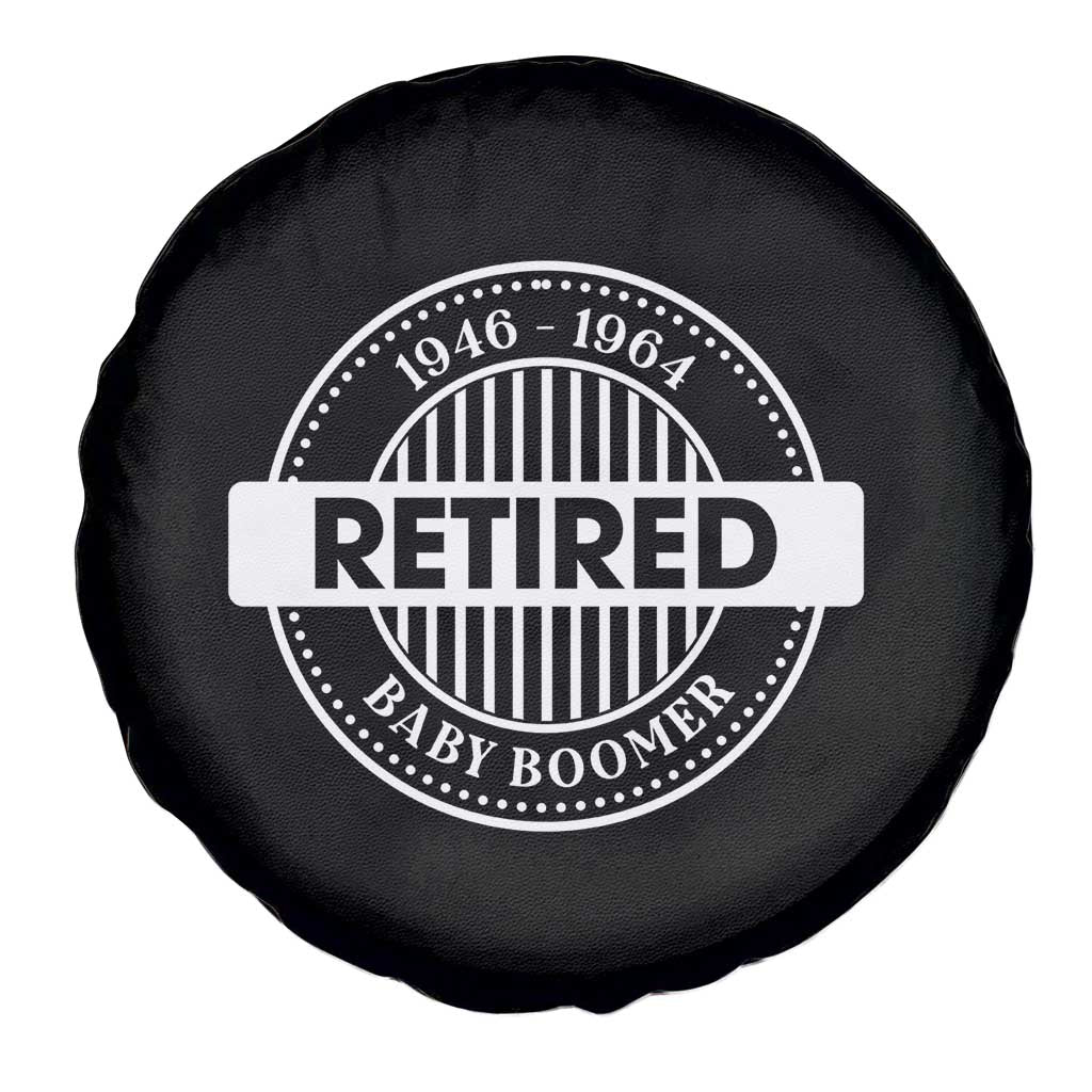 Funny Retired Baby Boomer Generation Gift Spare Tire Cover - Wonder Print Shop