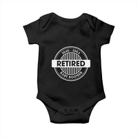 Funny Retired Baby Boomer Generation Gift Baby Onesie - Wonder Print Shop