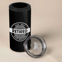 Funny Retired Baby Boomer Generation Gift 4 in 1 Can Cooler Tumbler