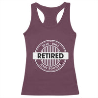 Funny Retired Baby Boomer Generation Gift Racerback Tank Top - Wonder Print Shop