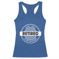 Funny Retired Baby Boomer Generation Gift Racerback Tank Top - Wonder Print Shop