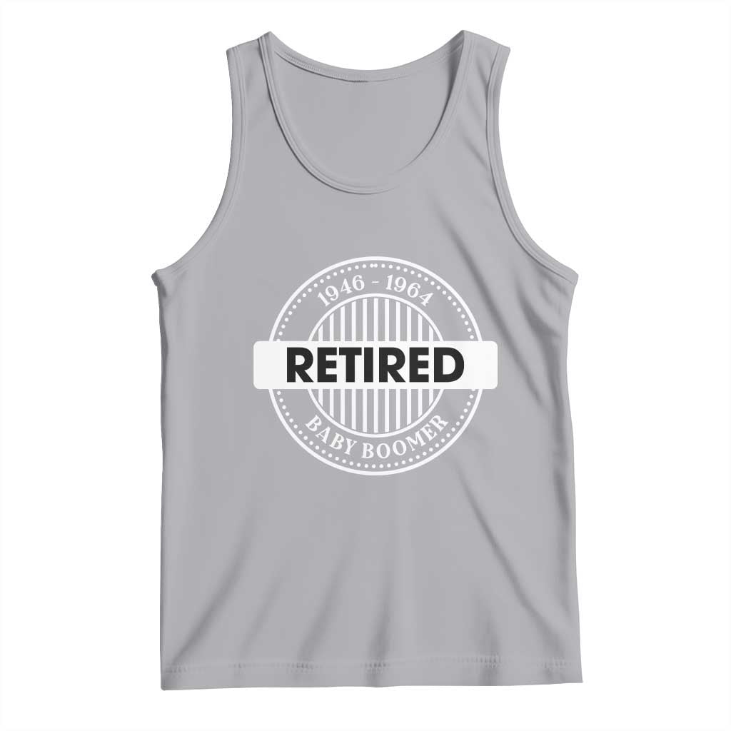 Funny Retired Baby Boomer Generation Gift Tank Top - Wonder Print Shop
