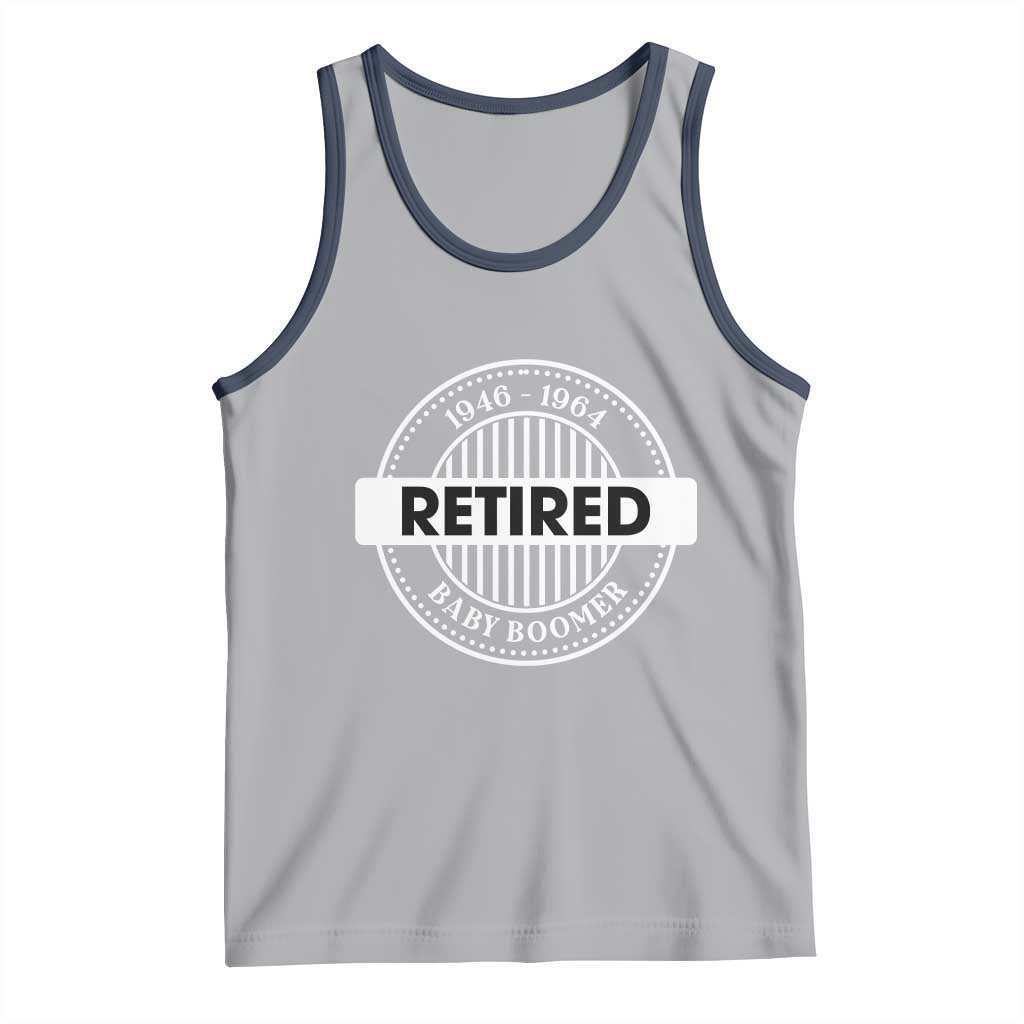 Funny Retired Baby Boomer Generation Gift Tank Top - Wonder Print Shop