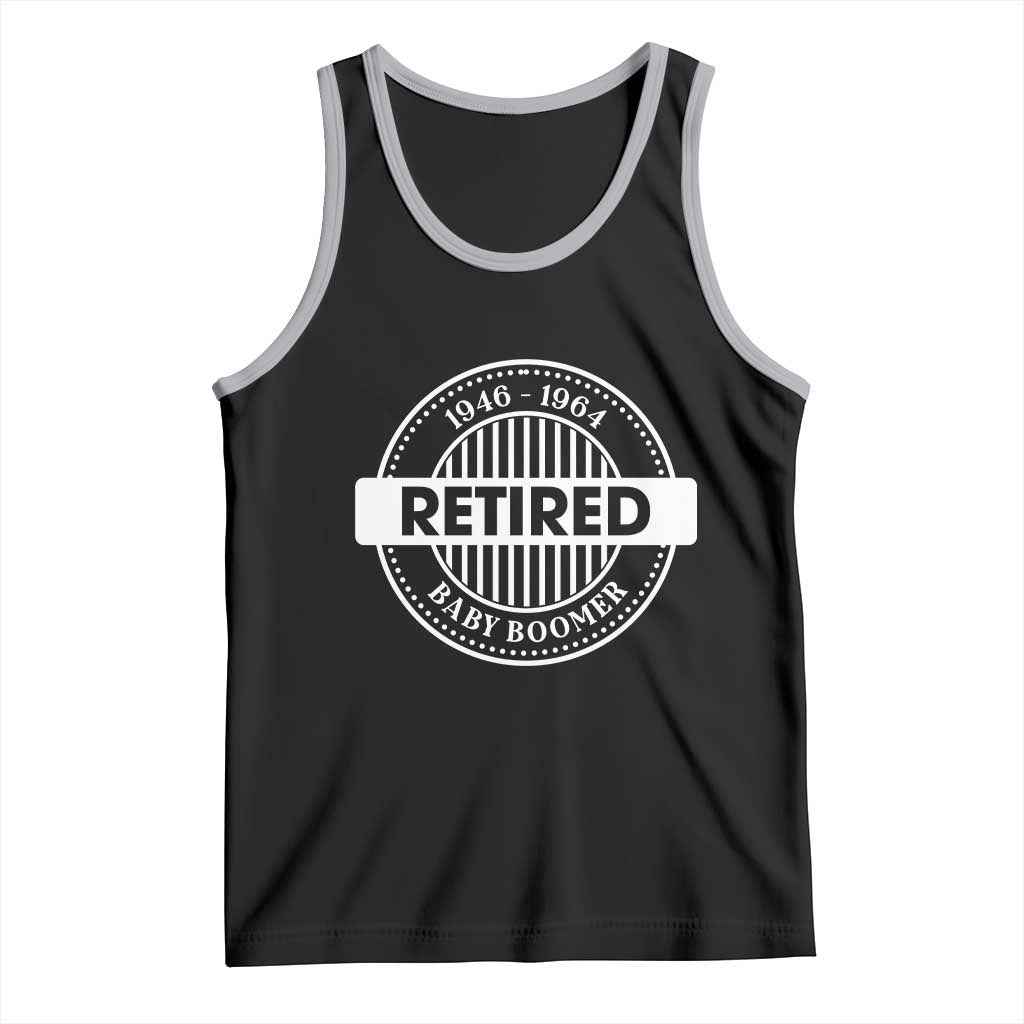 Funny Retired Baby Boomer Generation Gift Tank Top - Wonder Print Shop