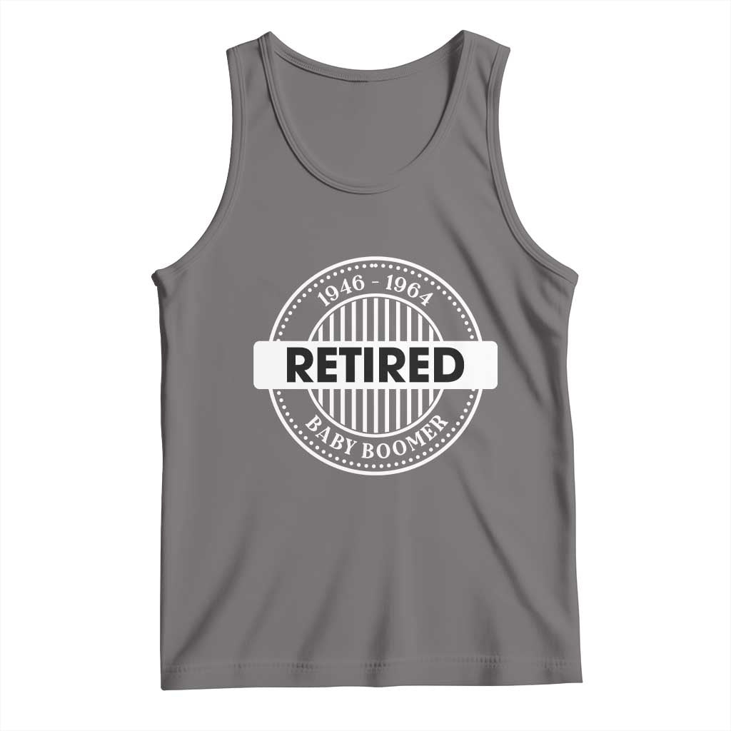Funny Retired Baby Boomer Generation Gift Tank Top - Wonder Print Shop