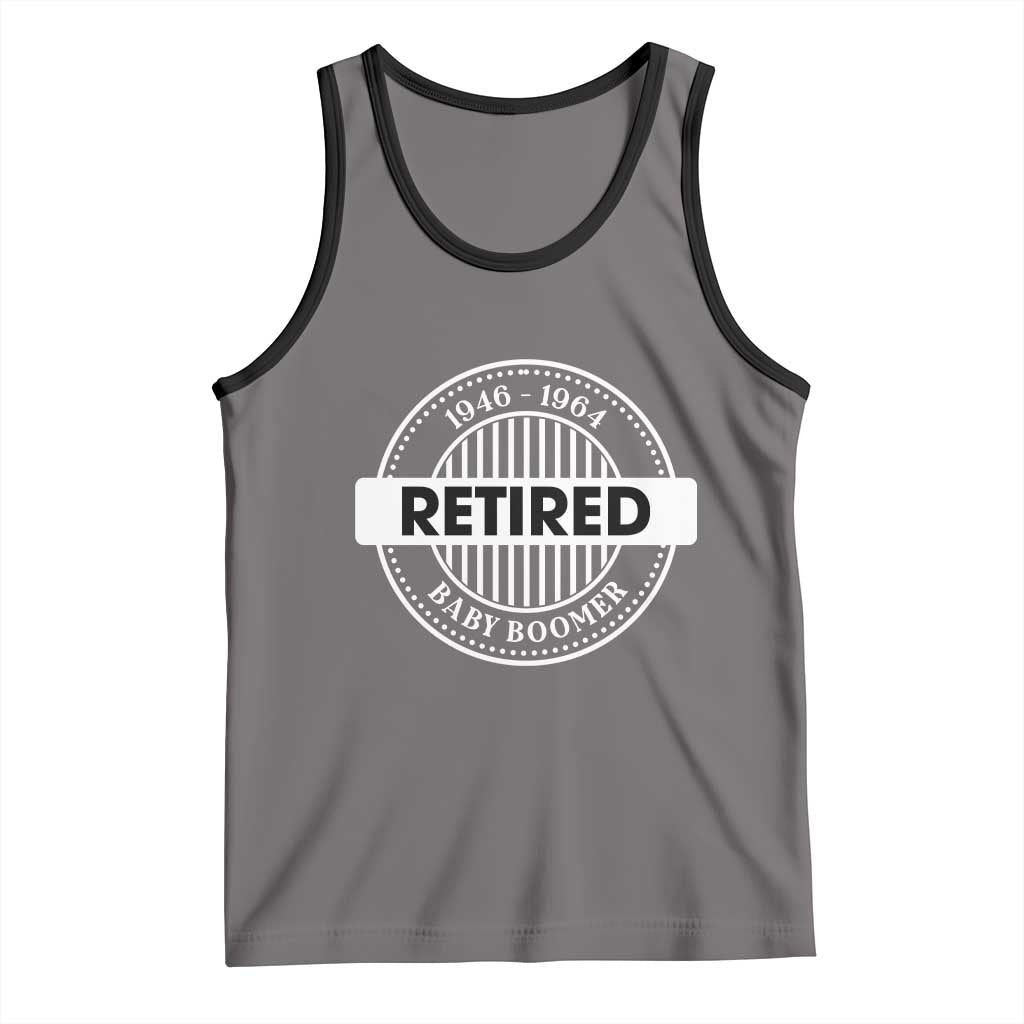 Funny Retired Baby Boomer Generation Gift Tank Top - Wonder Print Shop