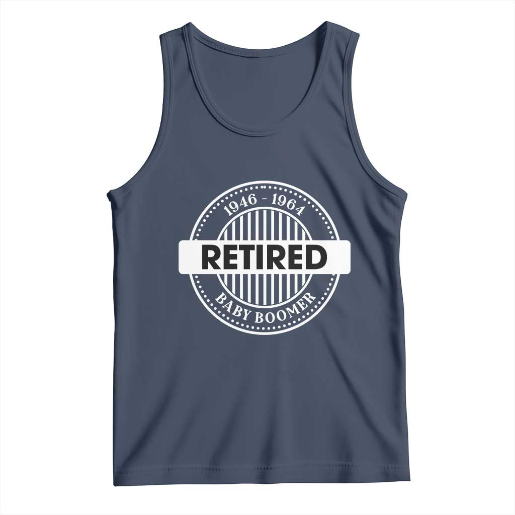 Funny Retired Baby Boomer Generation Gift Tank Top - Wonder Print Shop