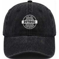 Funny Retired Baby Boomer Generation Gift Washed Cotton Baseball Cap