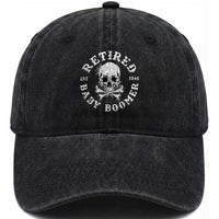 Funny Baby Boomer Retirement Washed Cotton Baseball Cap Gift For Generation