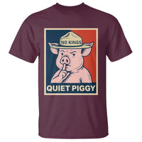 Funny No Kings Quiet Piggy Meme T Shirt Political Humor Gift - Wonder Print Shop