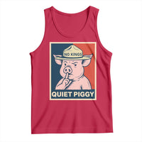 Funny No Kings Quiet Piggy Meme Tank Top Political Humor Gift - Wonder Print Shop