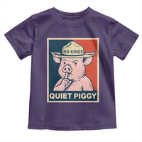 Funny No Kings Quiet Piggy Meme Toddler T Shirt Political Humor Gift - Wonder Print Shop