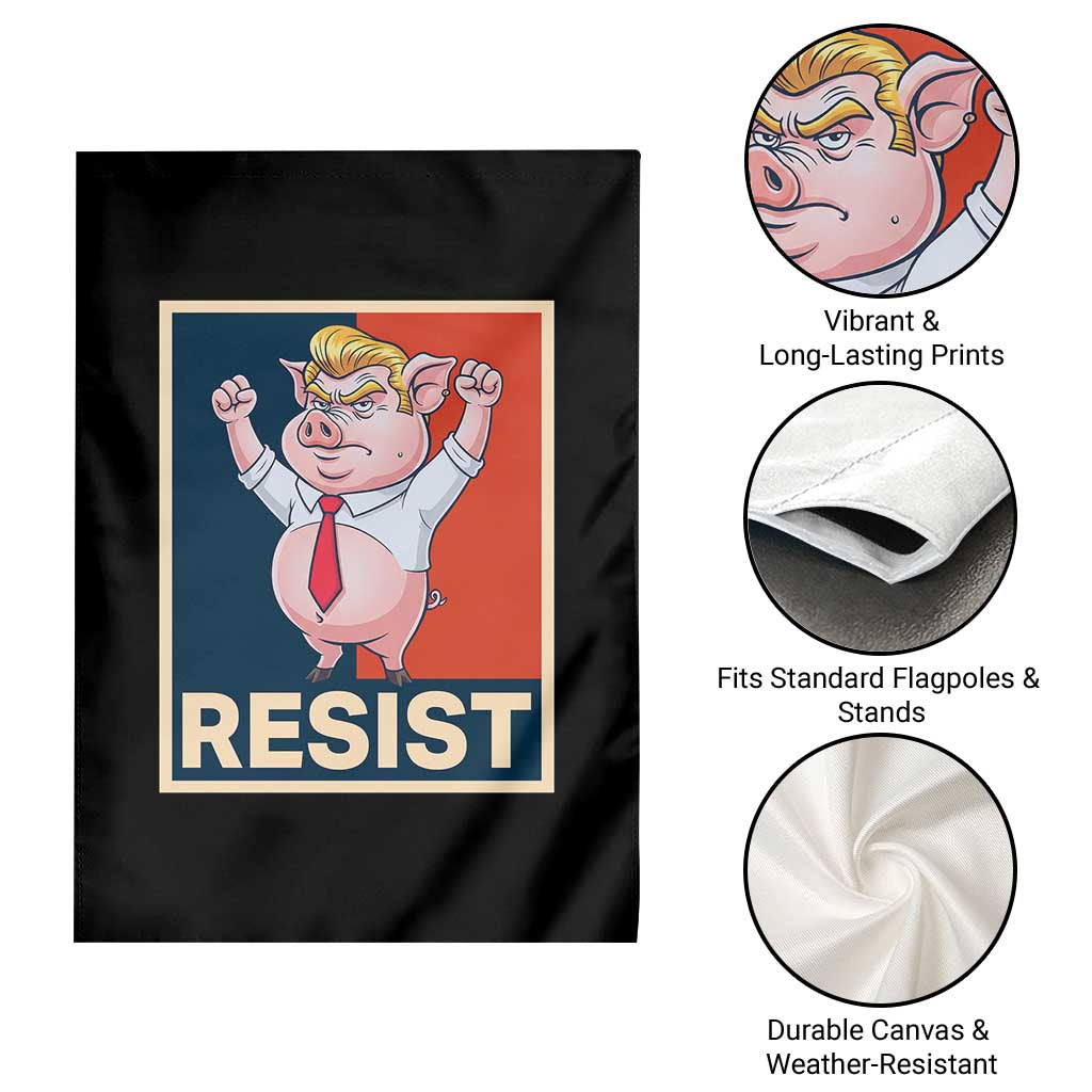 Funny Freedom Pig Resistance Movement Political Satire Meme Gift Garden Flag - Wonder Print Shop