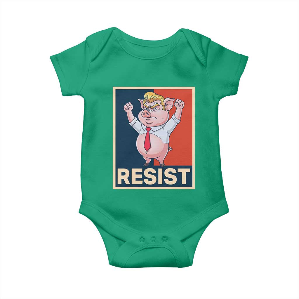 Funny Freedom Pig Resistance Movement Political Satire Meme Gift Baby Onesie - Wonder Print Shop