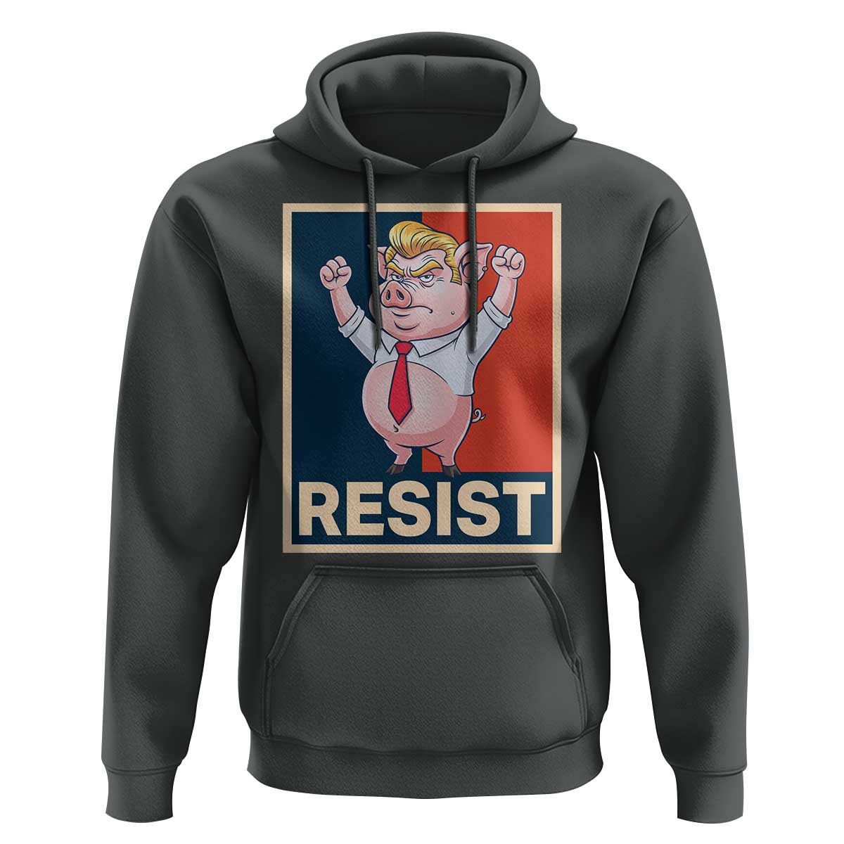 Funny Freedom Pig Resistance Movement Political Satire Meme Gift Hoodie - Wonder Print Shop