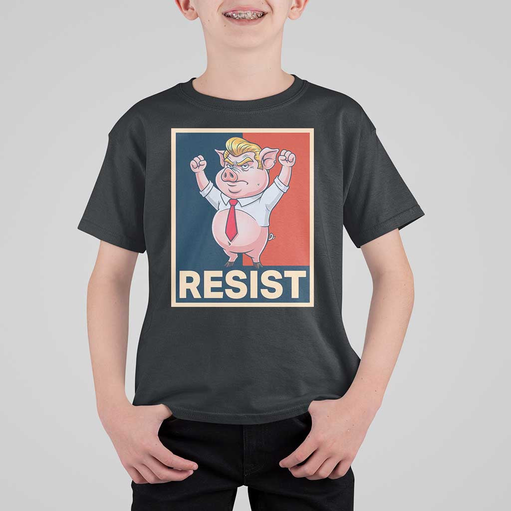Funny Freedom Pig Resistance Movement Political Satire Meme Gift T Shirt For Kid - Wonder Print Shop
