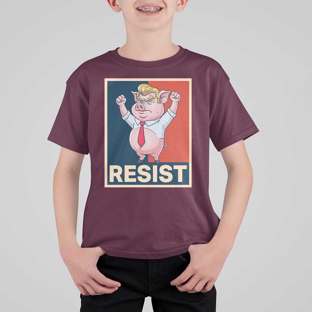 Funny Freedom Pig Resistance Movement Political Satire Meme Gift T Shirt For Kid - Wonder Print Shop