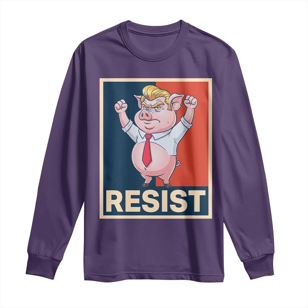 Funny Freedom Pig Resistance Movement Political Satire Meme Gift Long Sleeve Shirt - Wonder Print Shop