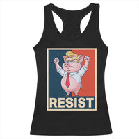 Funny Freedom Pig Resistance Movement Political Satire Meme Gift Racerback Tank Top - Wonder Print Shop