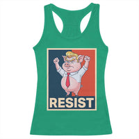 Funny Freedom Pig Resistance Movement Political Satire Meme Gift Racerback Tank Top - Wonder Print Shop