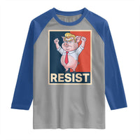 Funny Freedom Pig Resistance Movement Political Satire Meme Gift Raglan Shirt - Wonder Print Shop