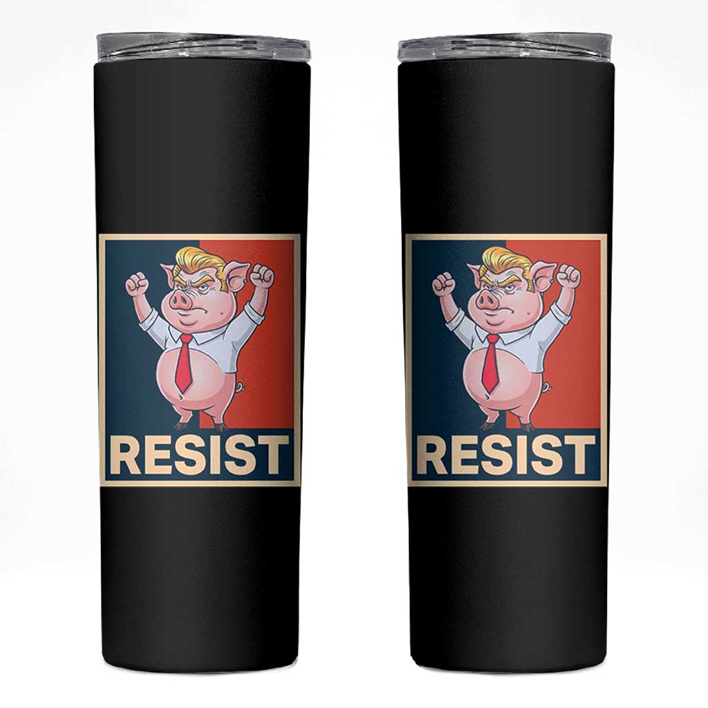 Funny Freedom Pig Resistance Movement Political Satire Meme Gift Skinny Tumbler - Wonder Print Shop