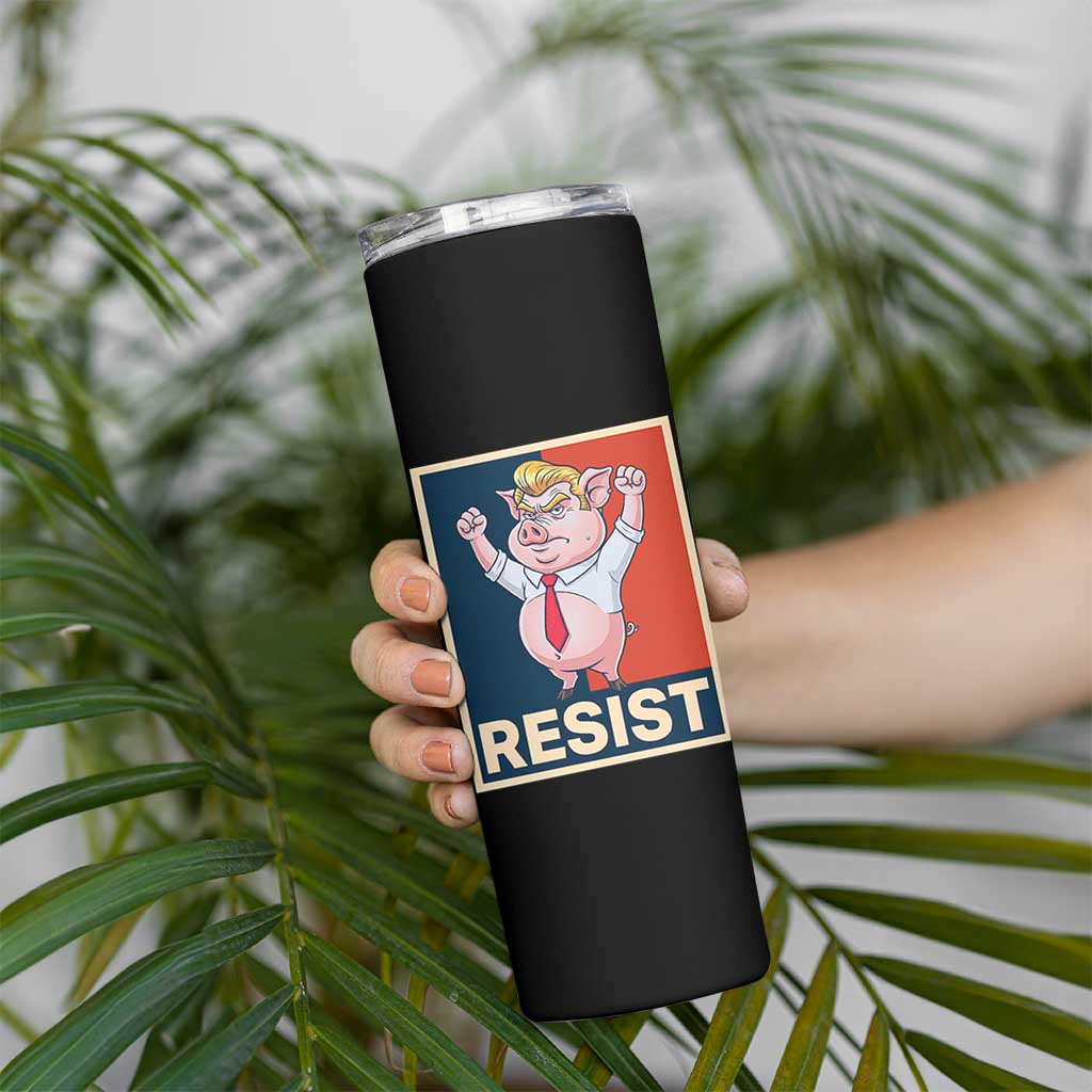 Funny Freedom Pig Resistance Movement Political Satire Meme Gift Skinny Tumbler - Wonder Print Shop