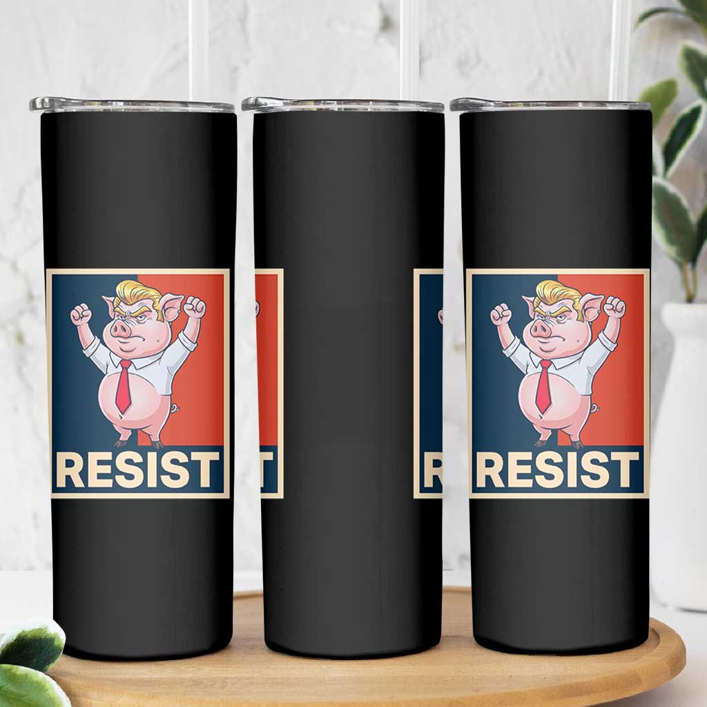 Funny Freedom Pig Resistance Movement Political Satire Meme Gift Skinny Tumbler - Wonder Print Shop