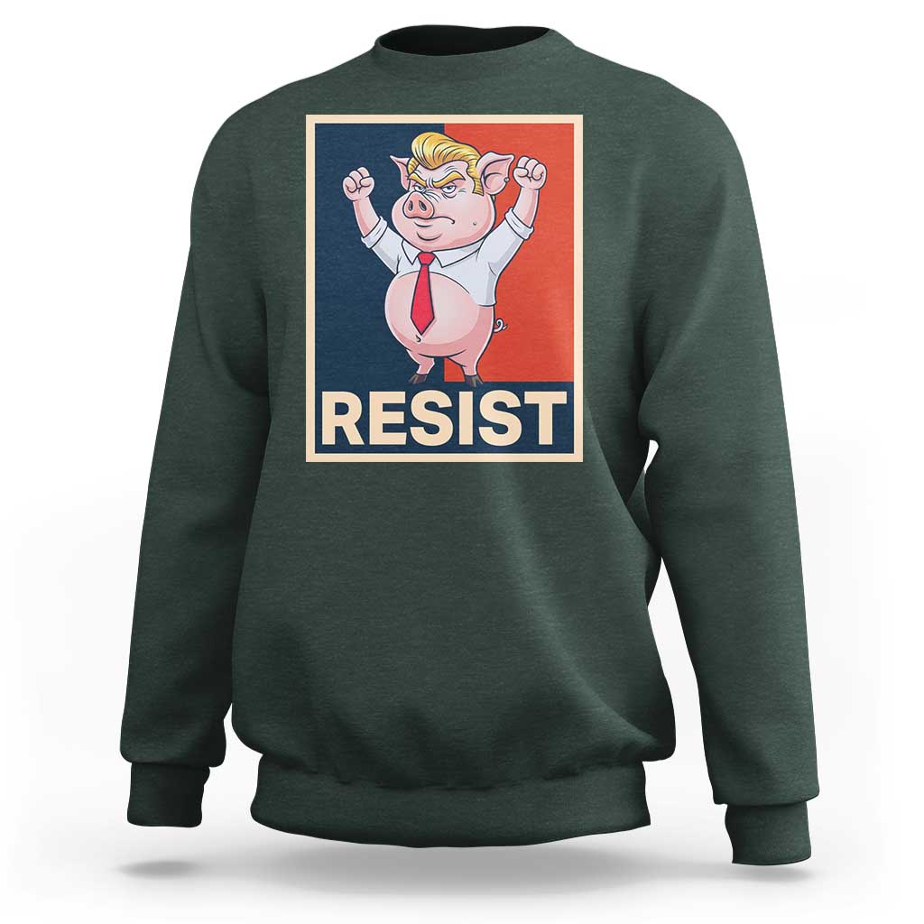 Funny Freedom Pig Resistance Movement Political Satire Meme Gift Sweatshirt - Wonder Print Shop