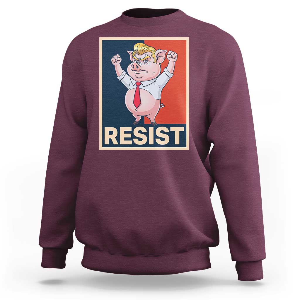Funny Freedom Pig Resistance Movement Political Satire Meme Gift Sweatshirt - Wonder Print Shop