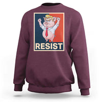 Funny Freedom Pig Resistance Movement Political Satire Meme Gift Sweatshirt - Wonder Print Shop