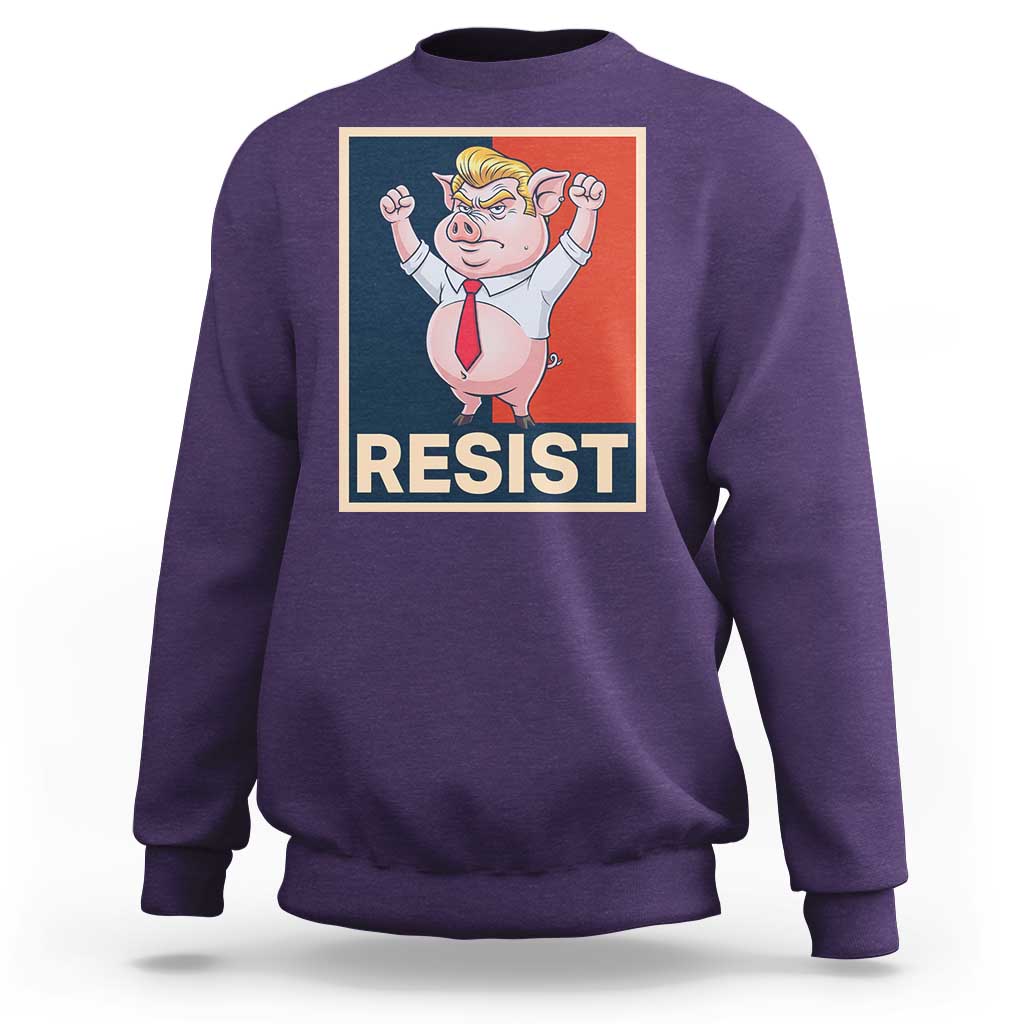 Funny Freedom Pig Resistance Movement Political Satire Meme Gift Sweatshirt - Wonder Print Shop