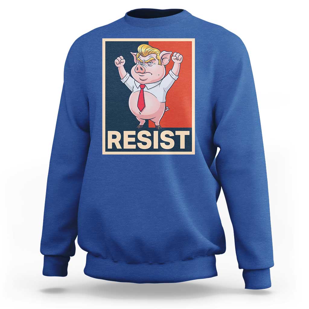 Funny Freedom Pig Resistance Movement Political Satire Meme Gift Sweatshirt - Wonder Print Shop