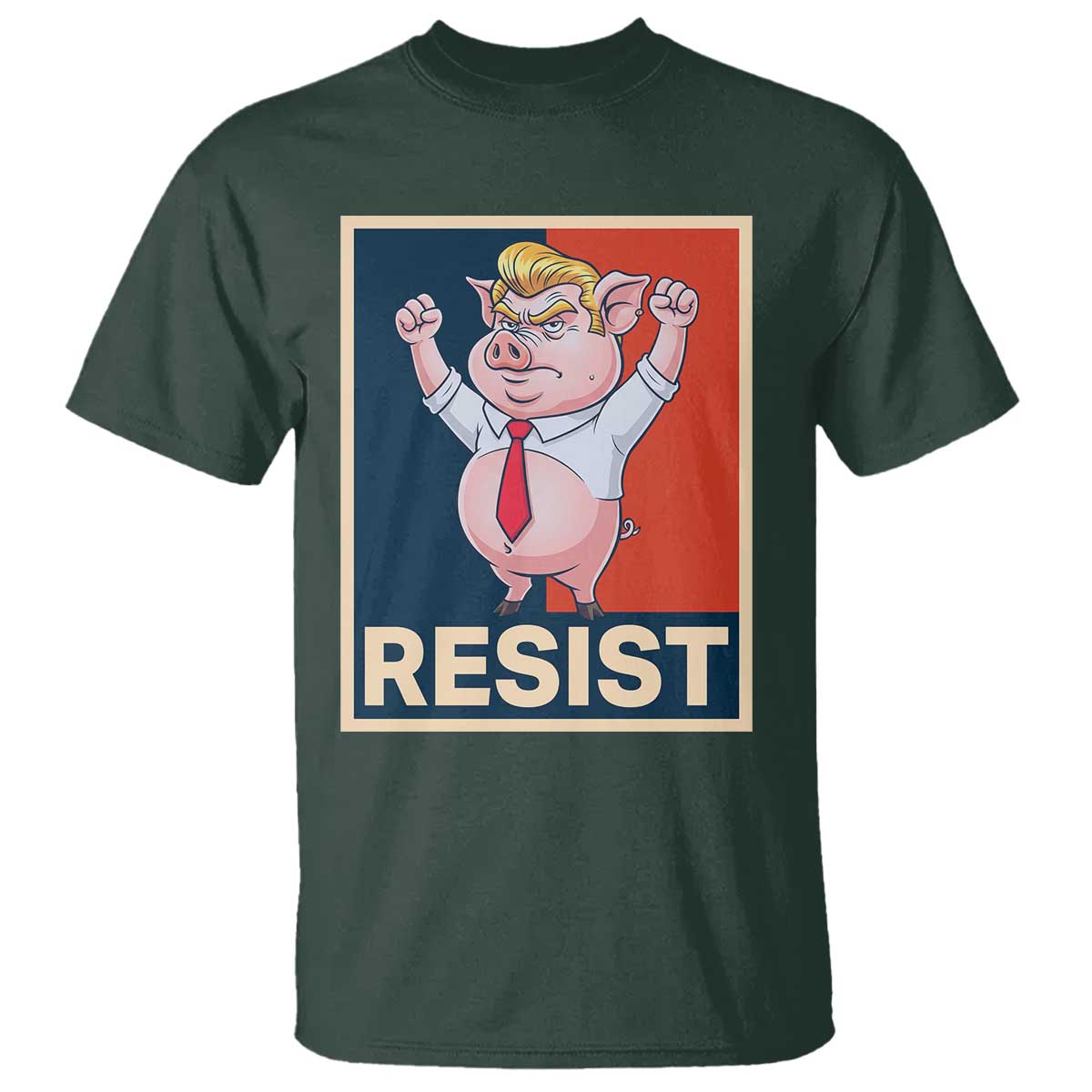 Funny Freedom Pig Resistance Movement Political Satire Meme Gift T Shirt - Wonder Print Shop