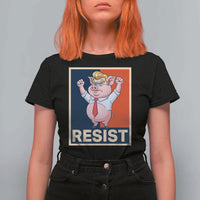 Funny Freedom Pig Resistance Movement Political Satire Meme Gift T Shirt For Women - Wonder Print Shop