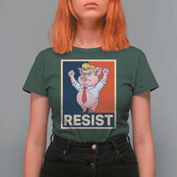 Funny Freedom Pig Resistance Movement Political Satire Meme Gift T Shirt For Women - Wonder Print Shop