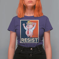 Funny Freedom Pig Resistance Movement Political Satire Meme Gift T Shirt For Women - Wonder Print Shop
