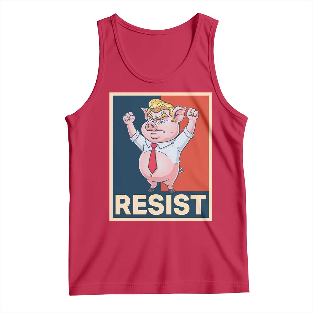 Funny Freedom Pig Resistance Movement Political Satire Meme Gift Tank Top - Wonder Print Shop